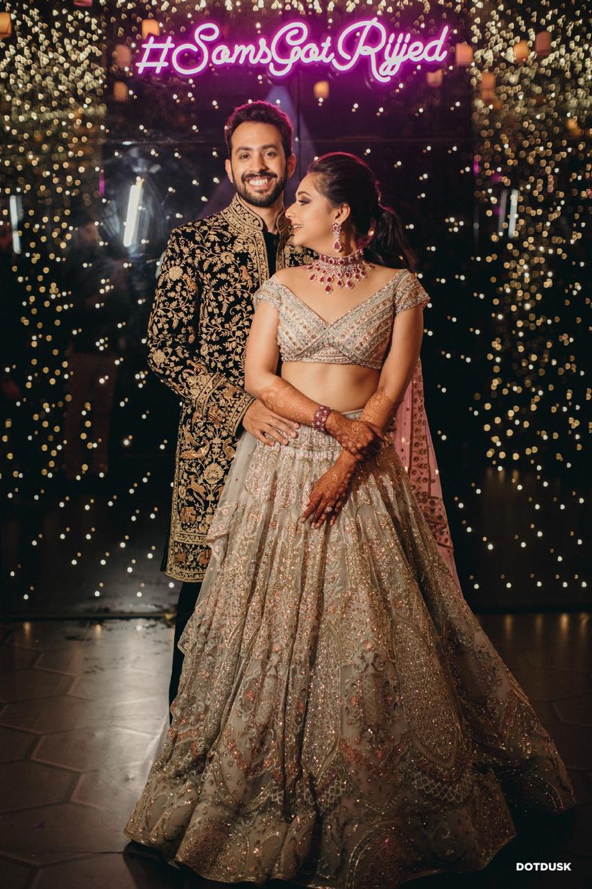 Bridal clearance pastel lehenga