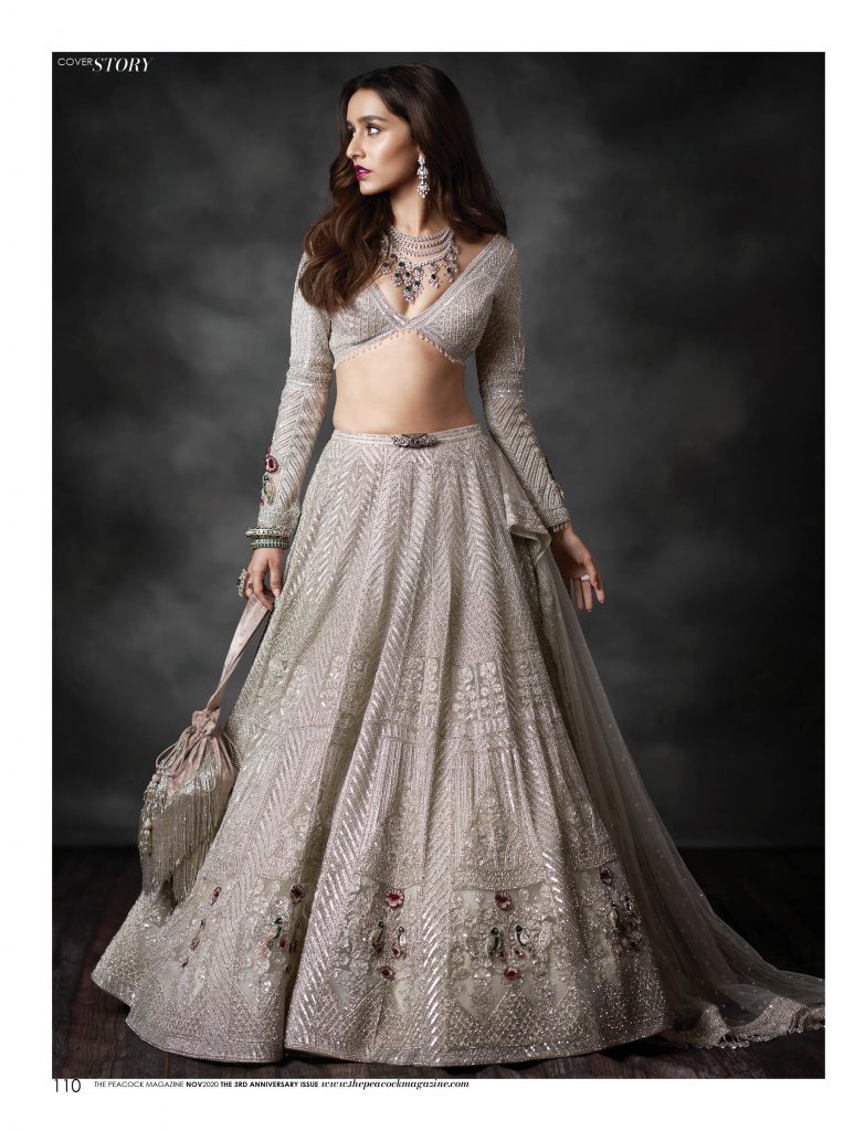 India couture week-Shraddha Kapoor silver Lehenga