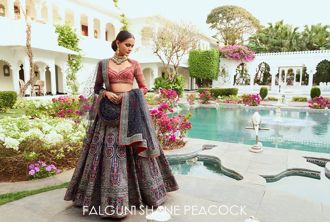 Falguni Shane Peacock Lehenga
