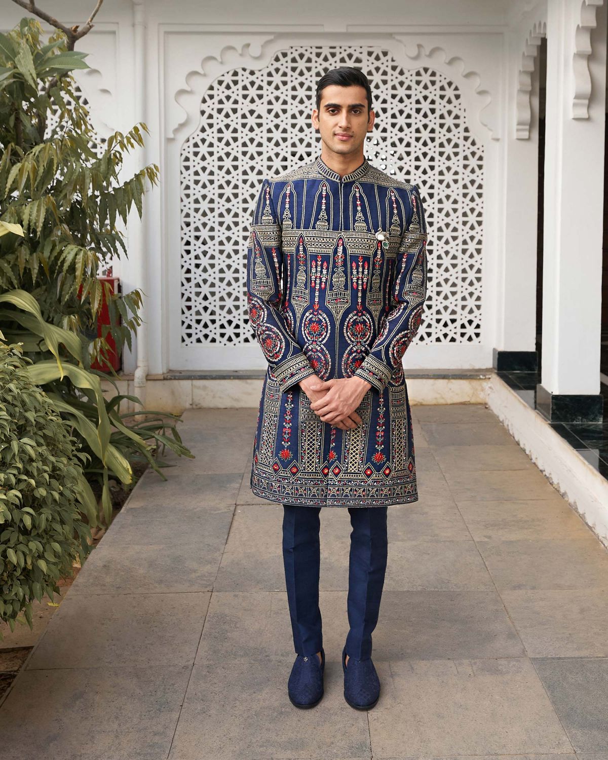 Falguni Shane Peacock Sherwani