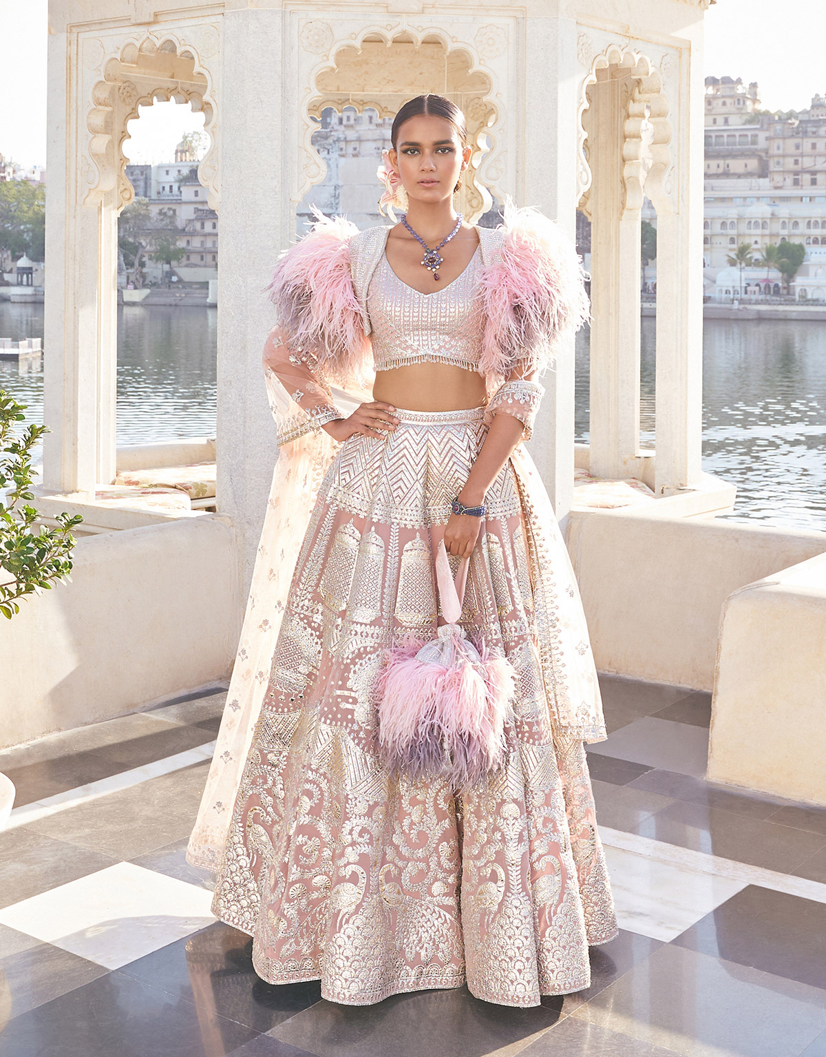 light pastel pink