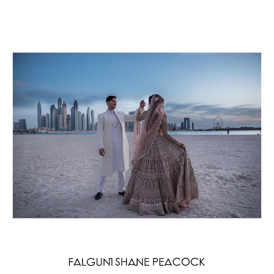 The chrome applique Lehenga