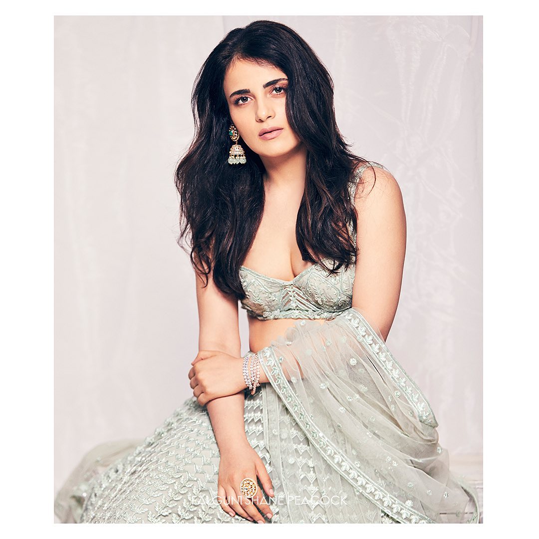 Radhika Madan’s sage green Indian Lehenga