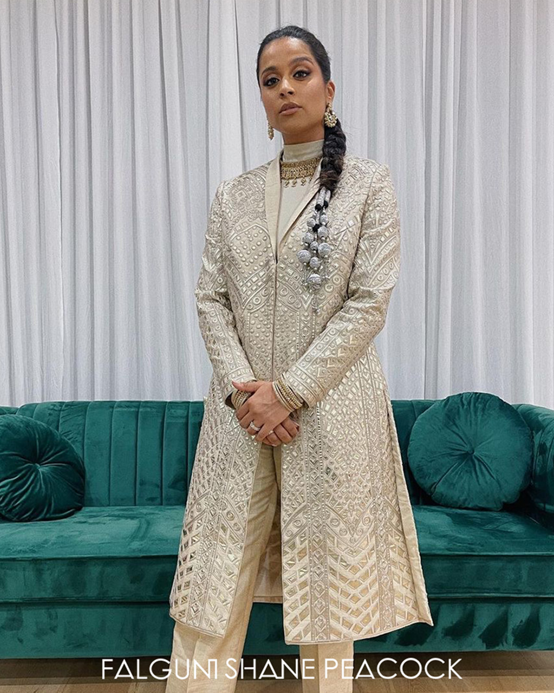 Lilly Singh dropped jaws in a Falguni Shane Peacock