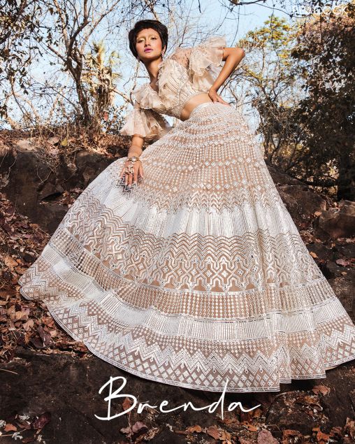 The antique designer Lehenga set by Falguni Shane Peacock