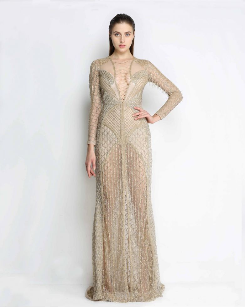 Bridal Gown Long Sleeve | Punjaban Designer Boutique