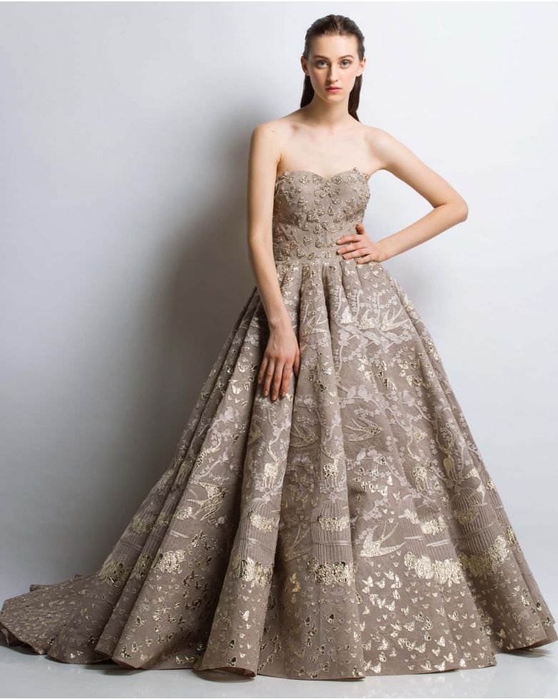 crystal and chrom applique work