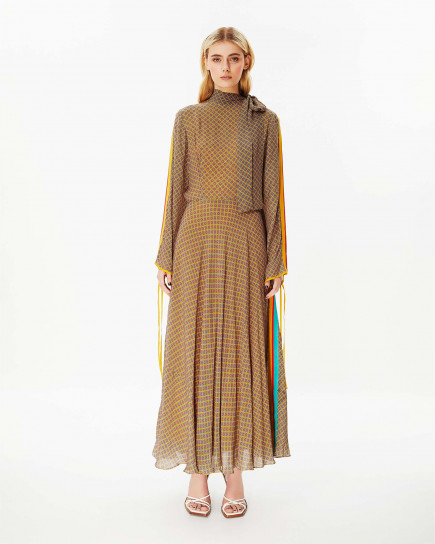 long designer dress by Falguni Shane Peacock