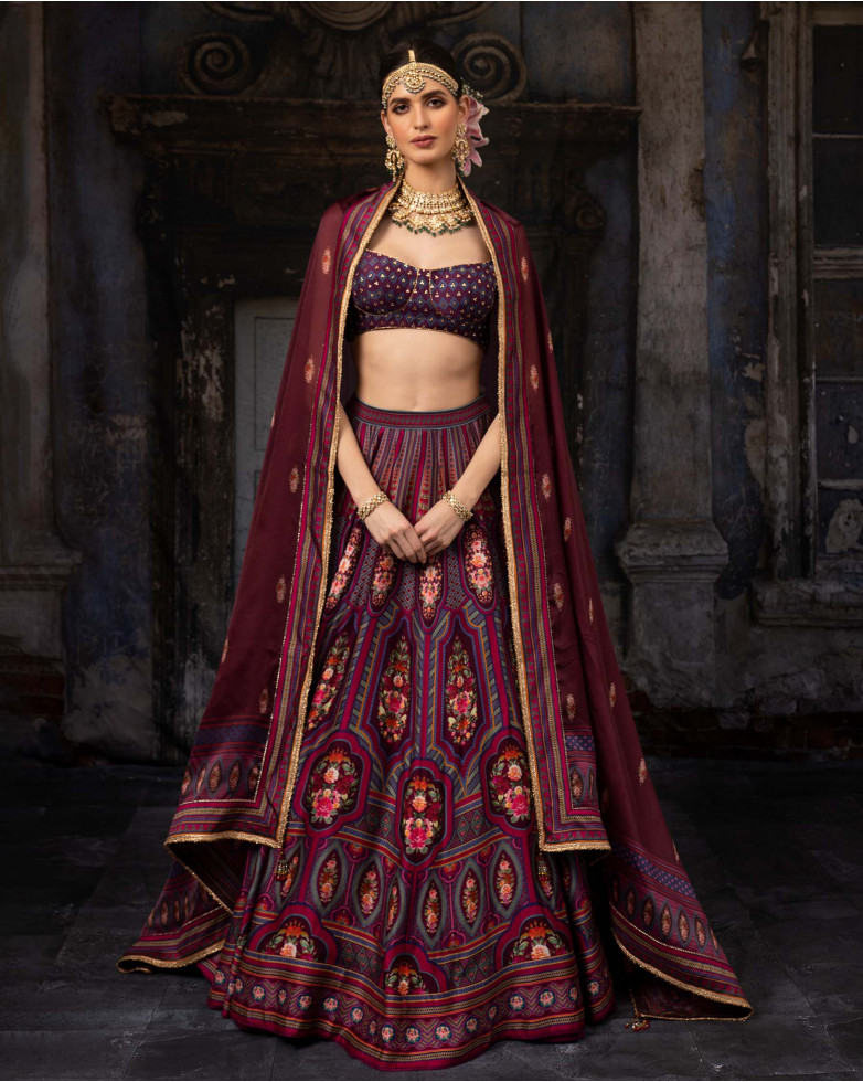 Bridal lehenga set-Antheia lehenga set - Indian prêt wear