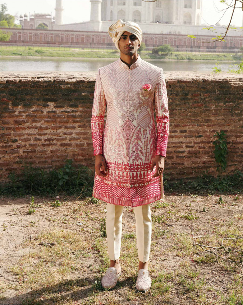 Bridal lehenga set-Sherwani for men - Burke men sherwani set