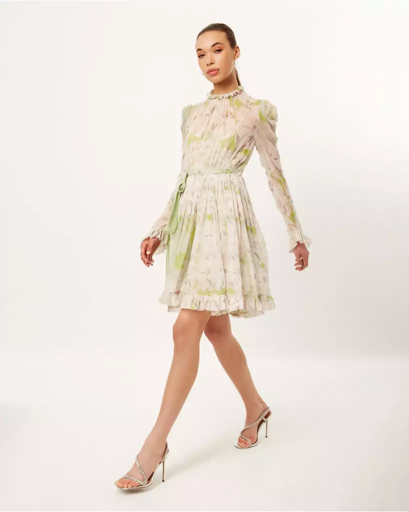 Mint floret short dress - Falguni Shane Peacock