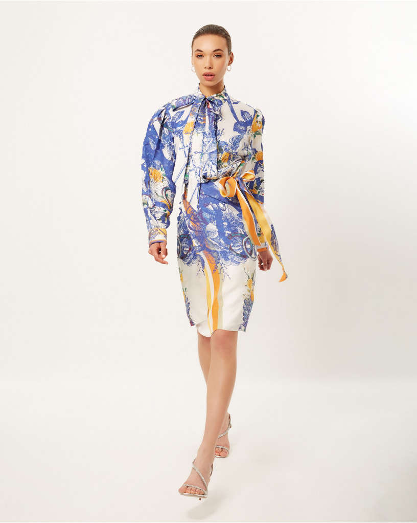 TROPICAL TUSCANY FLAP DRESS