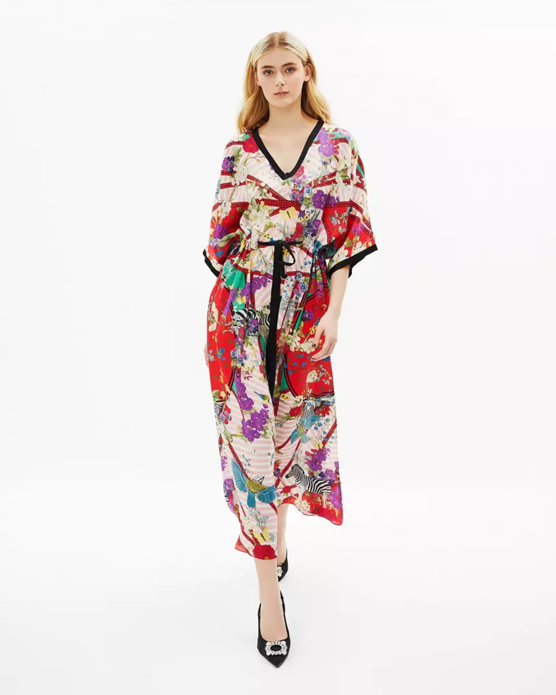 Abstract Flora Kaftan - Falguni Shane Peacock