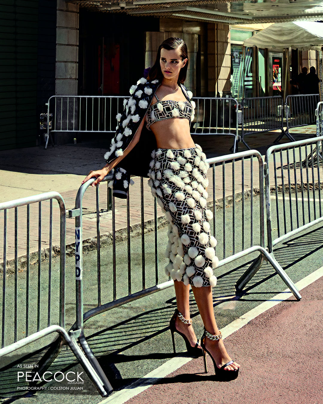 MONOCHROME SEQUINNED CO-ORD SET