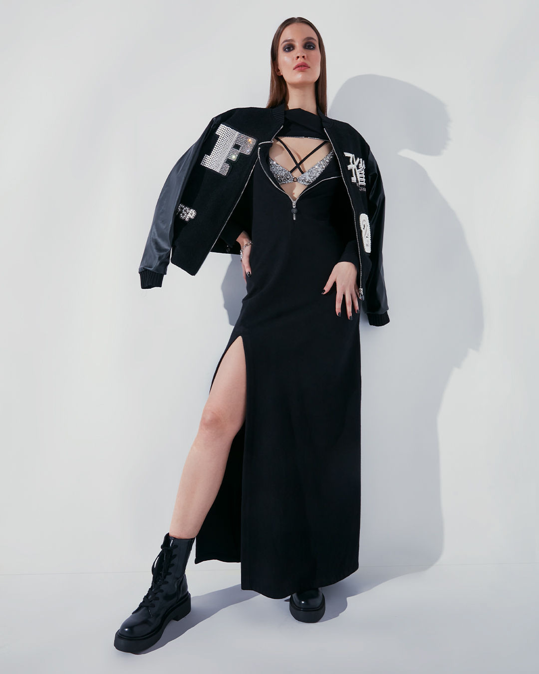 TOVA FLEECE EMBELLISHED JACKET