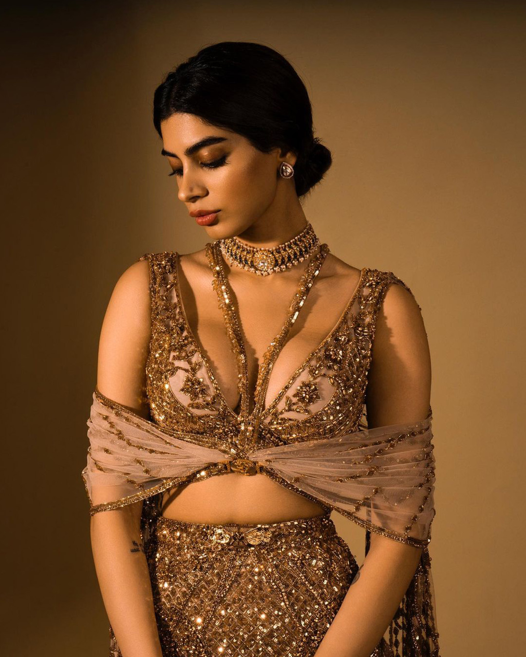 Khushi Kapoor in Falguni Shane Peacock