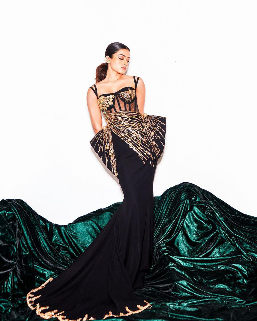 Rashmika Mandanna in Falguni Shane Peacock