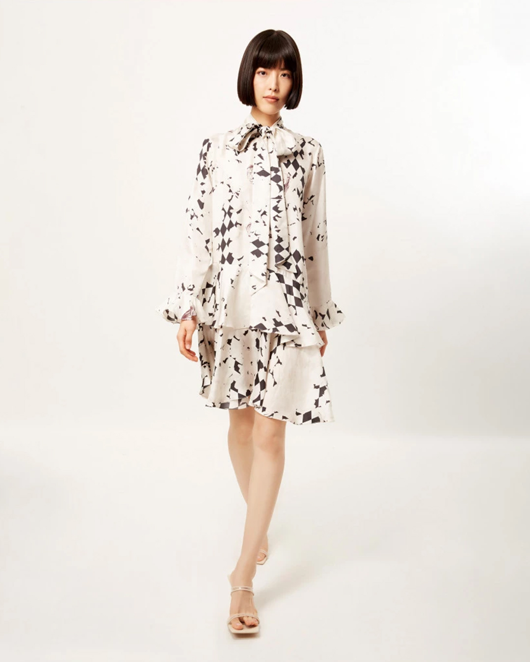 Vatican fresco short dress