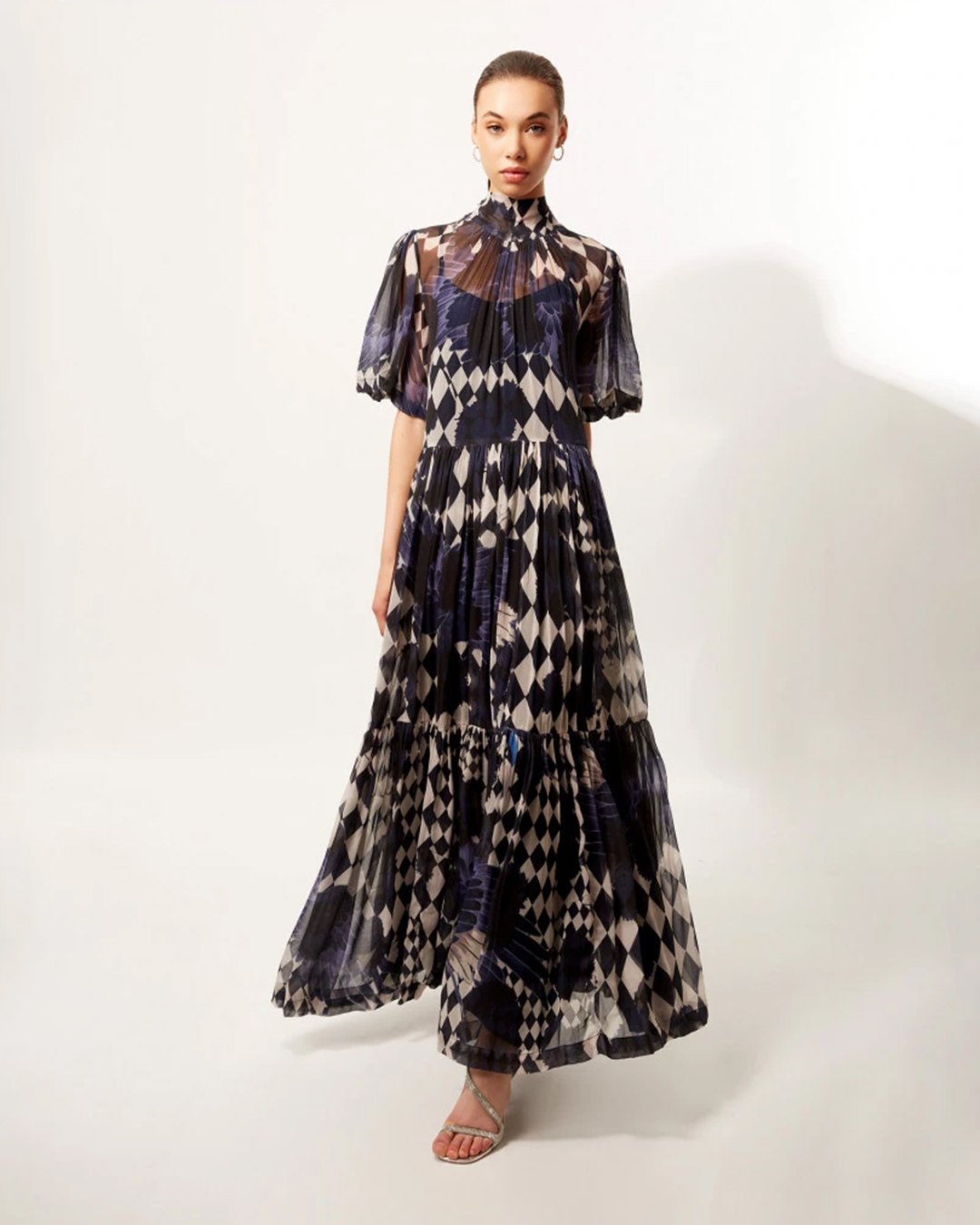 Indigo ibis long dress - Falguni Shane Peacock