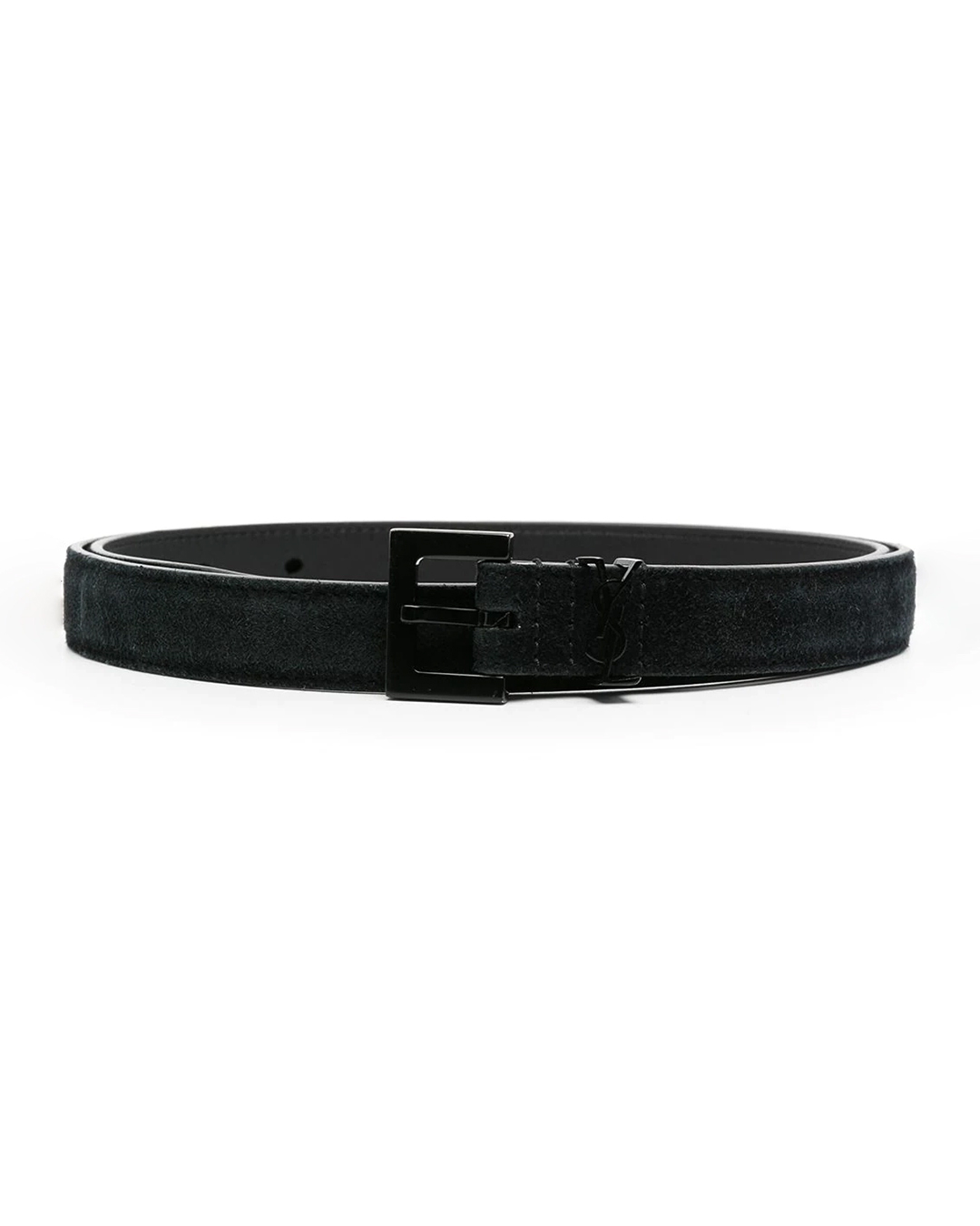 Saint Laurent suede buckle belt