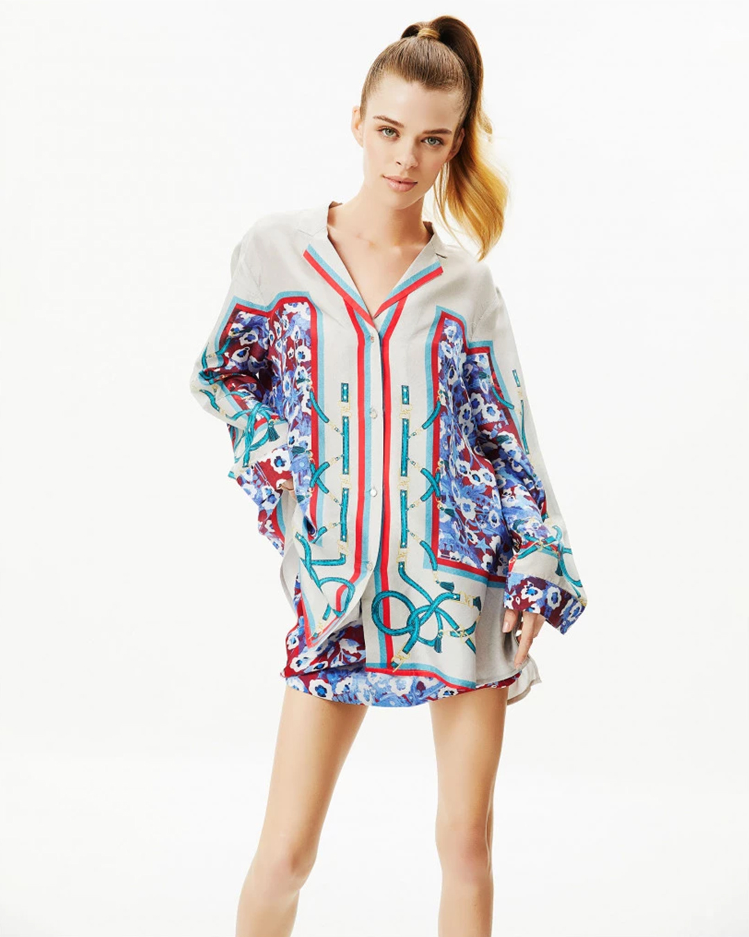 Blue bloom boxy shirt - Summer holiday dresses 2023
