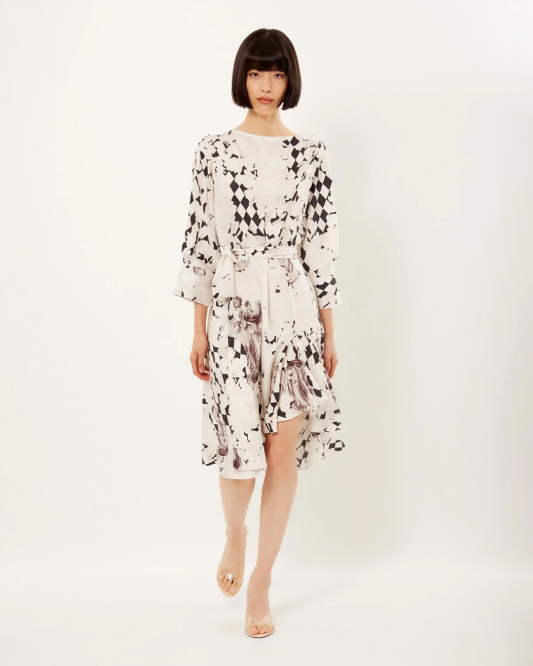 Vatican fresco midi dress 