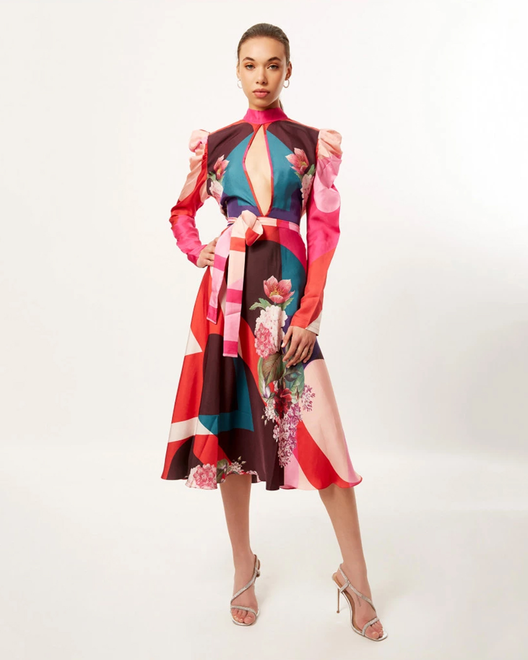 Botanic wink world midi dress 