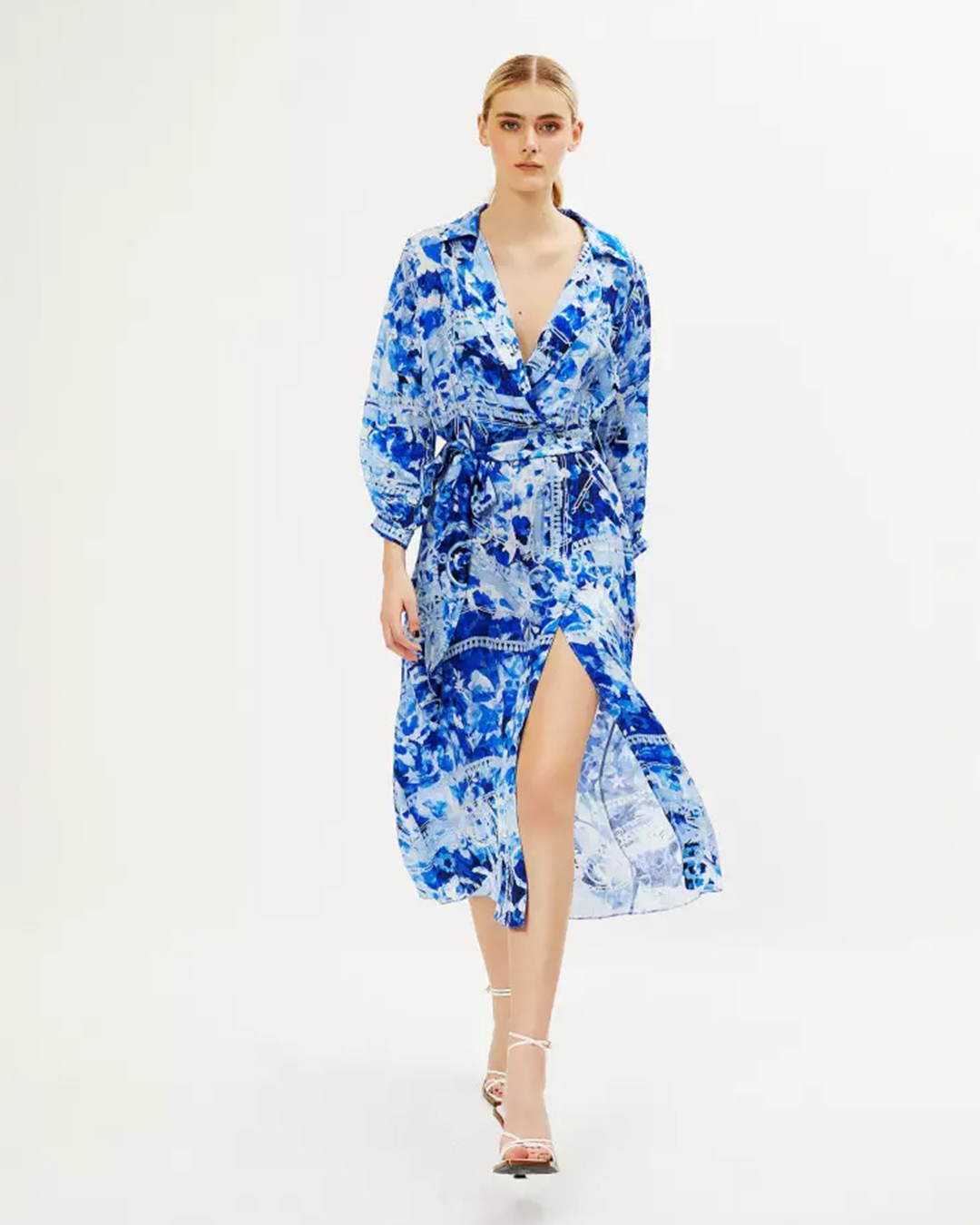 Indigo blue wrap dress - Wardrobe essential 2023
