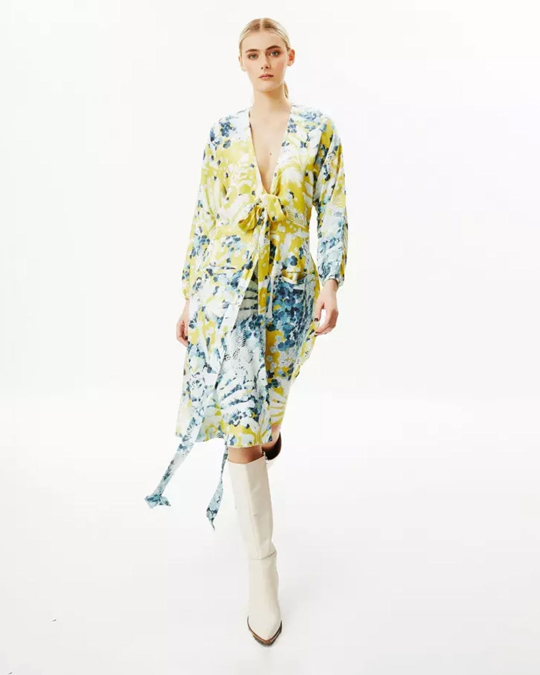 ellow divine midi dress - falguni shane peacock-midi dress for women