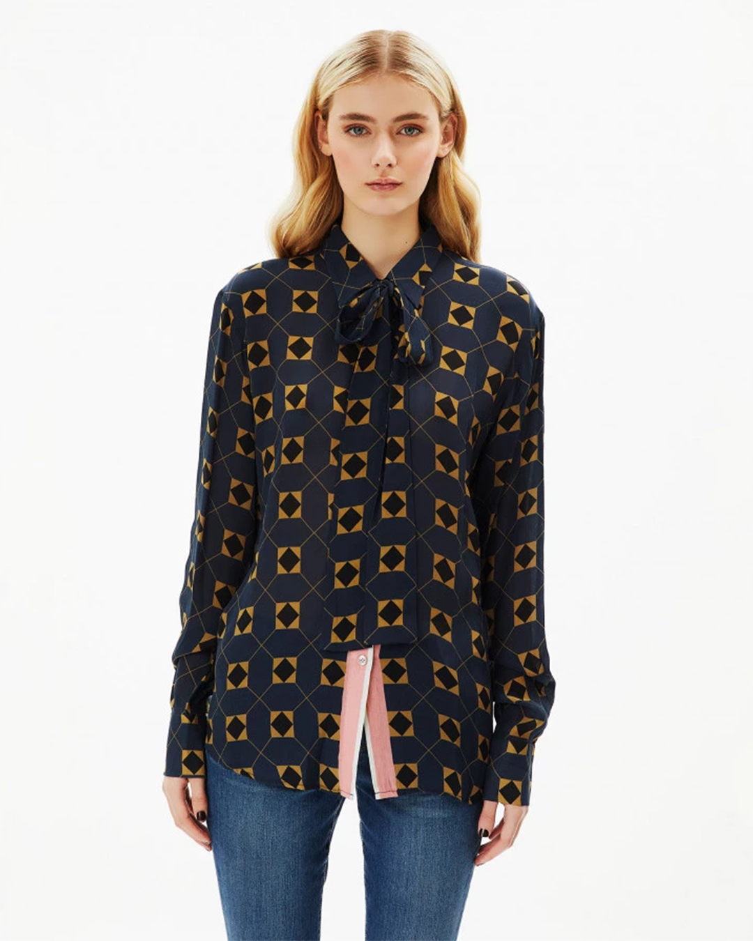 French navy blue shirt