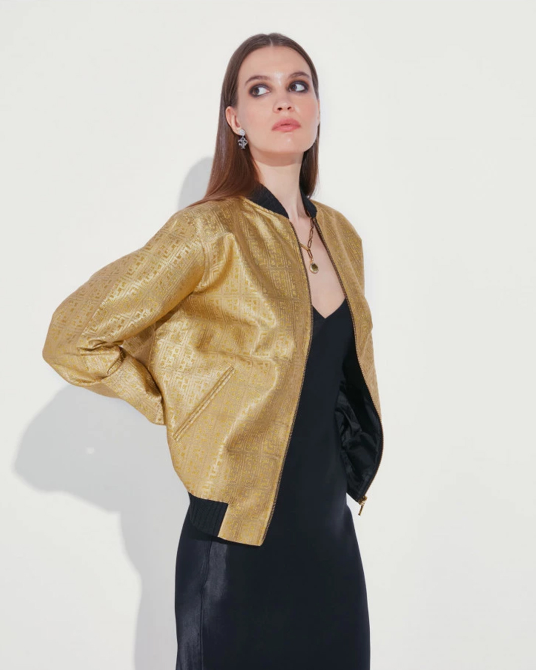 Golden FSP monogrammed bomber jacket