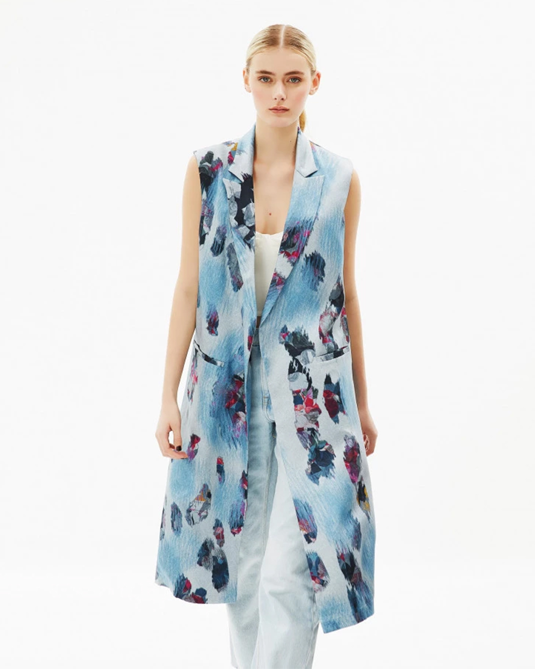 Blue love long jacket - 2023 wardrobe essential for women