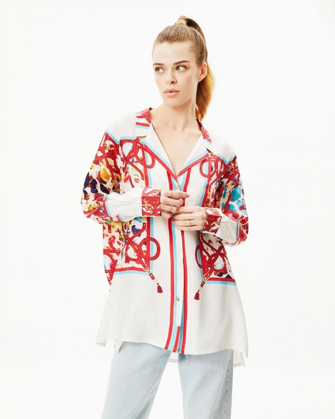 Rainbow splash shirt - Falguni Shane Peacock Stylish Shirts