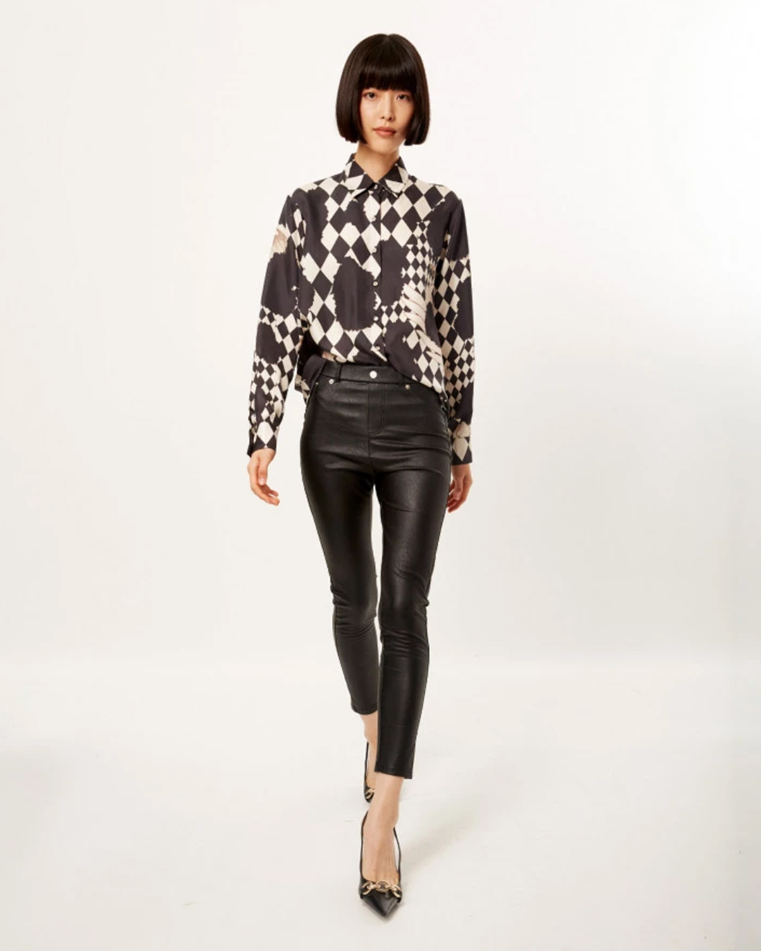 Monochrome ibis classic shirt - Falguni Shane Peacock stylish shirts for women