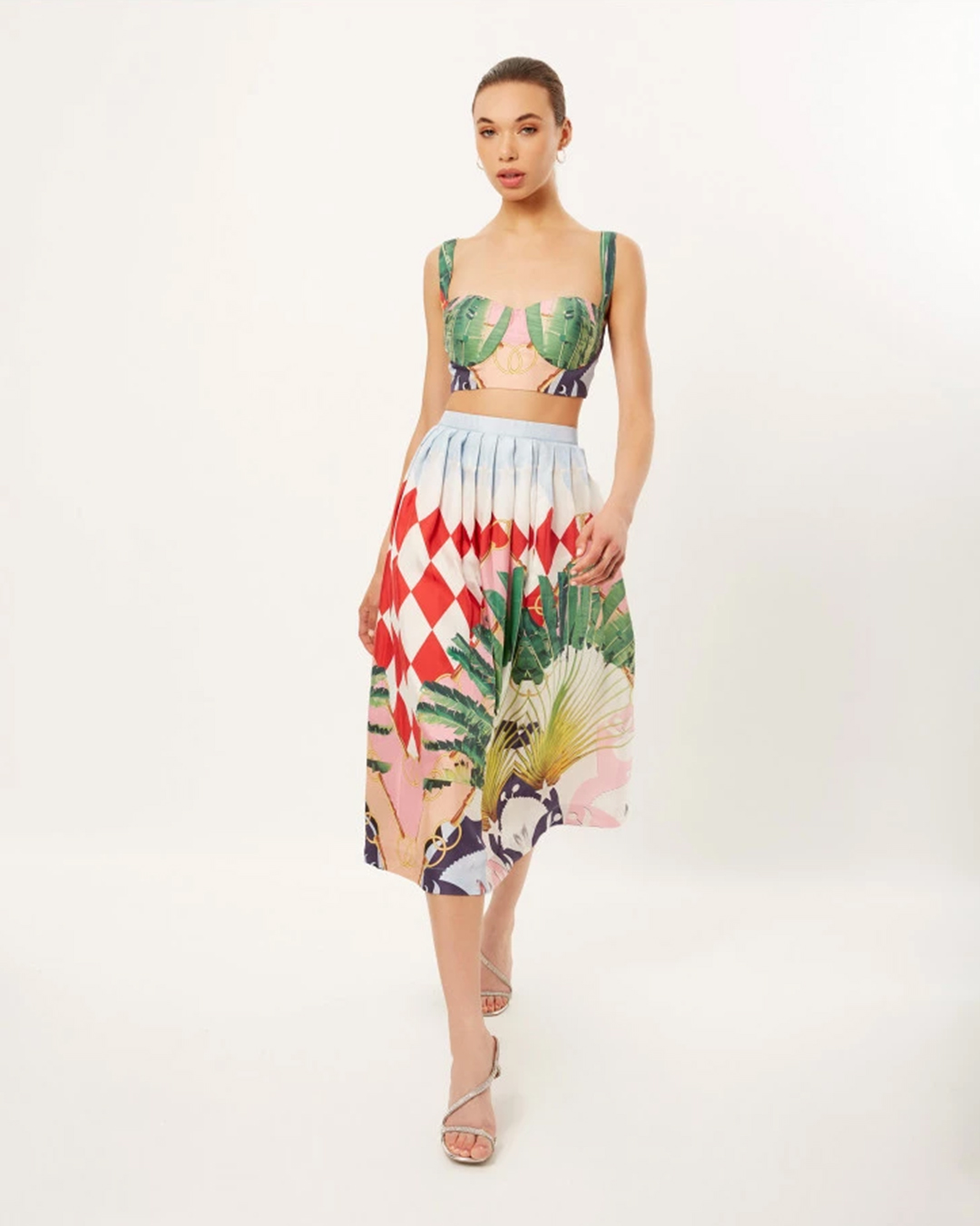 Dark tropical dream co-ord set - trending nine-to-dine outfit ideas for women