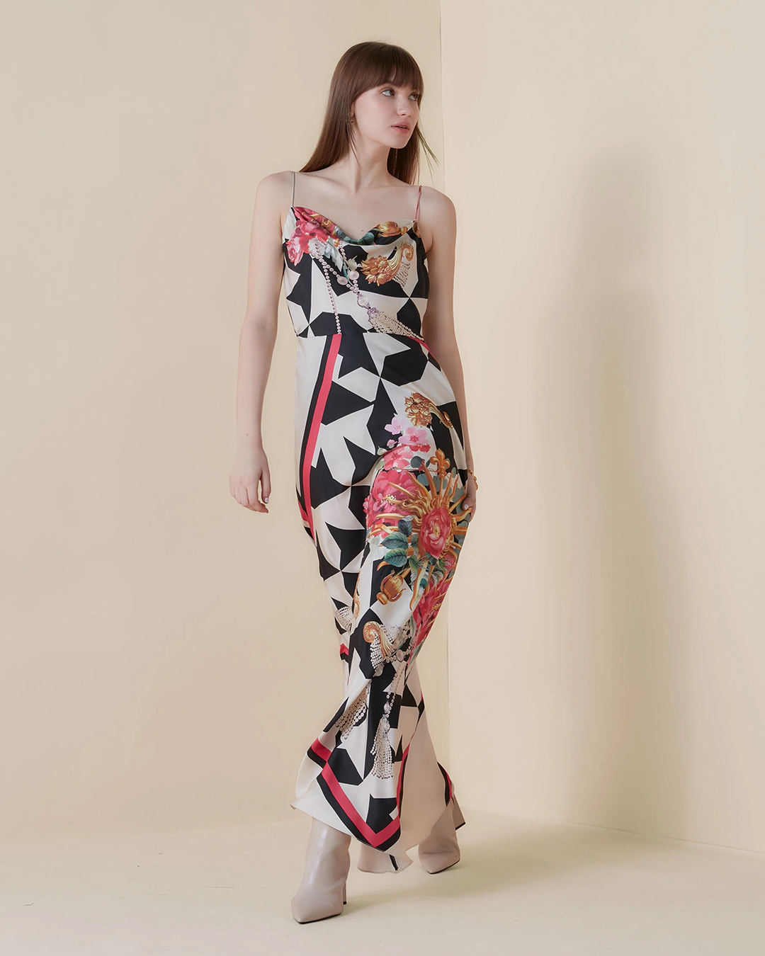INFLORESCENCE SLIP DRESS
