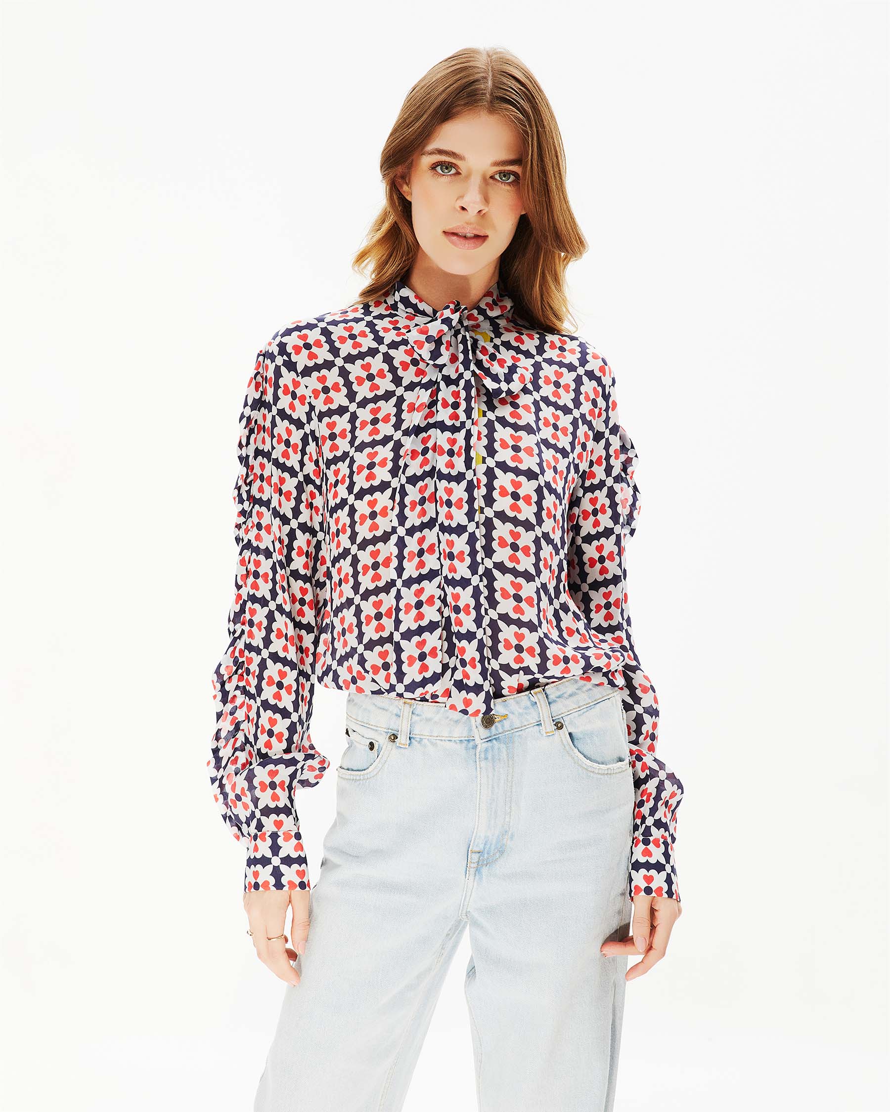 printed blouse