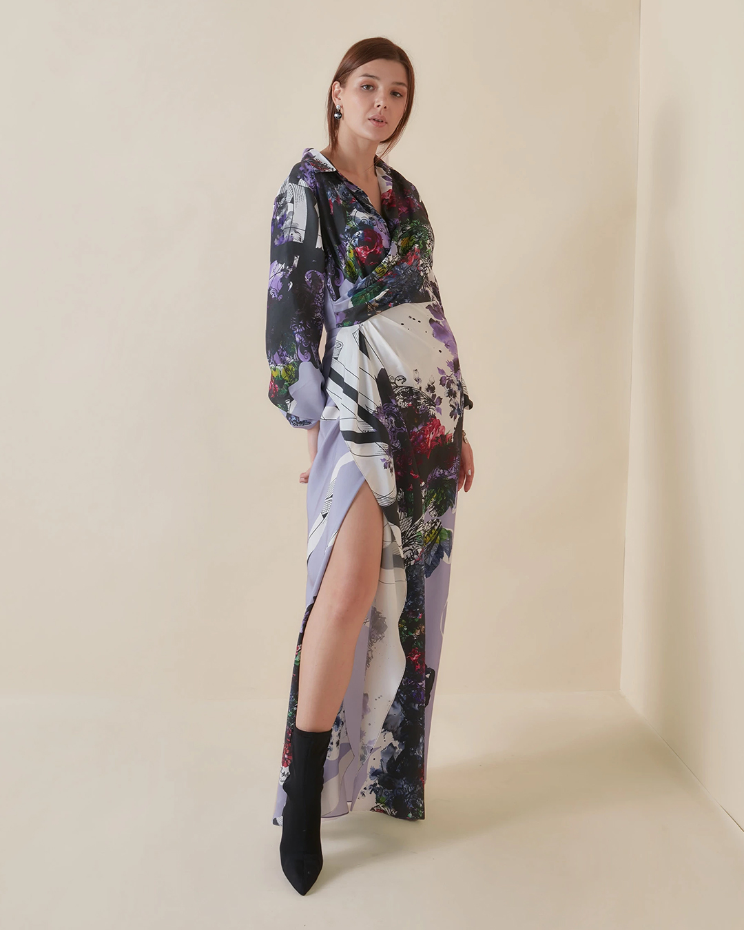 LILY OF THE NILE DRAPPED DRESS