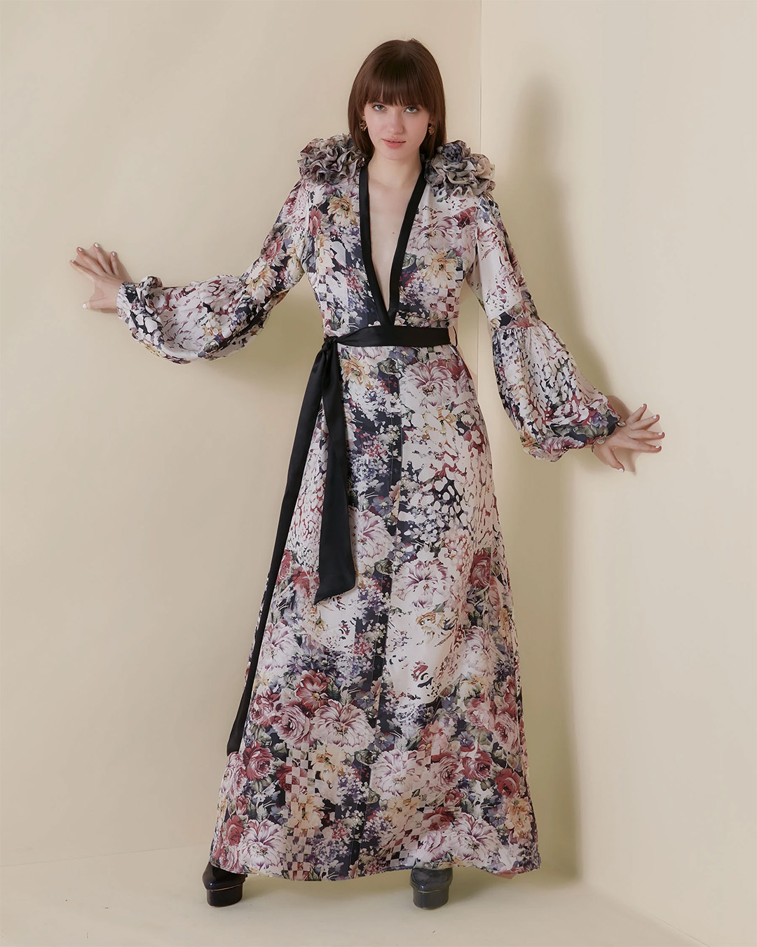 BOTANIC LYNX LONG DRESS