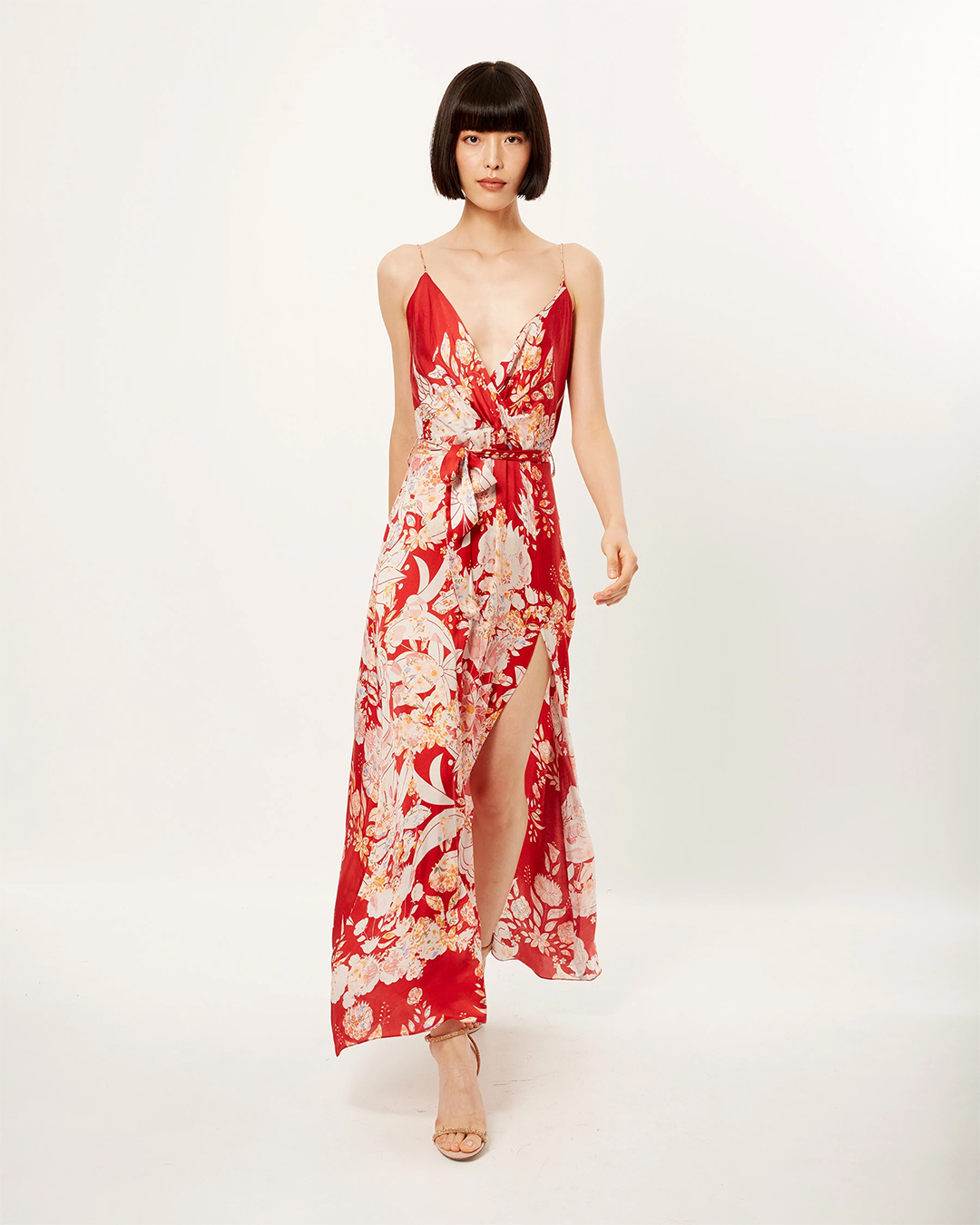 MEXICAN DAHLIA SLIP printed dresses