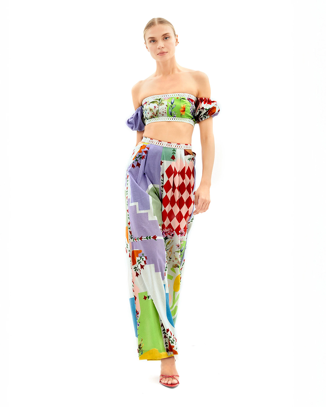 DOODLAGE CROP TOP & PANT SET