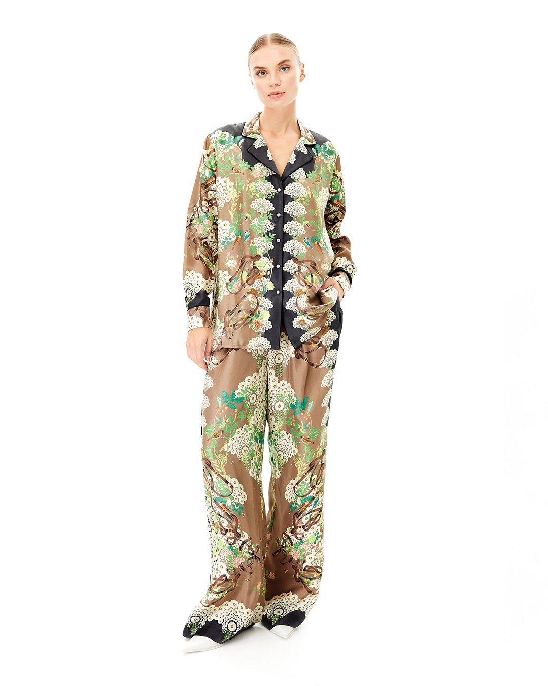VINTAGE GARDEN SHIRT AND PANT CO-ORD SET get co-ord sets online