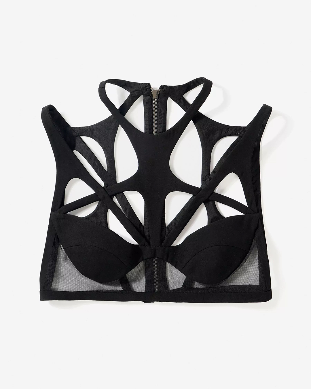 BLACK CUT-OUT BRALETTE