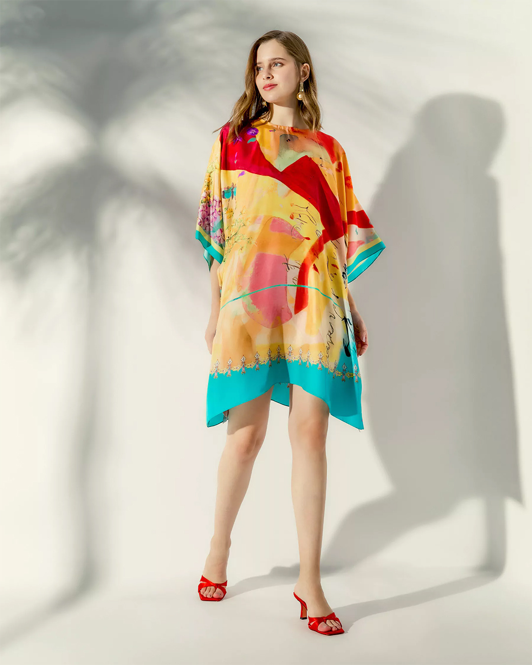 SPRINGTIME WHISPERS SHORT KAFTAN