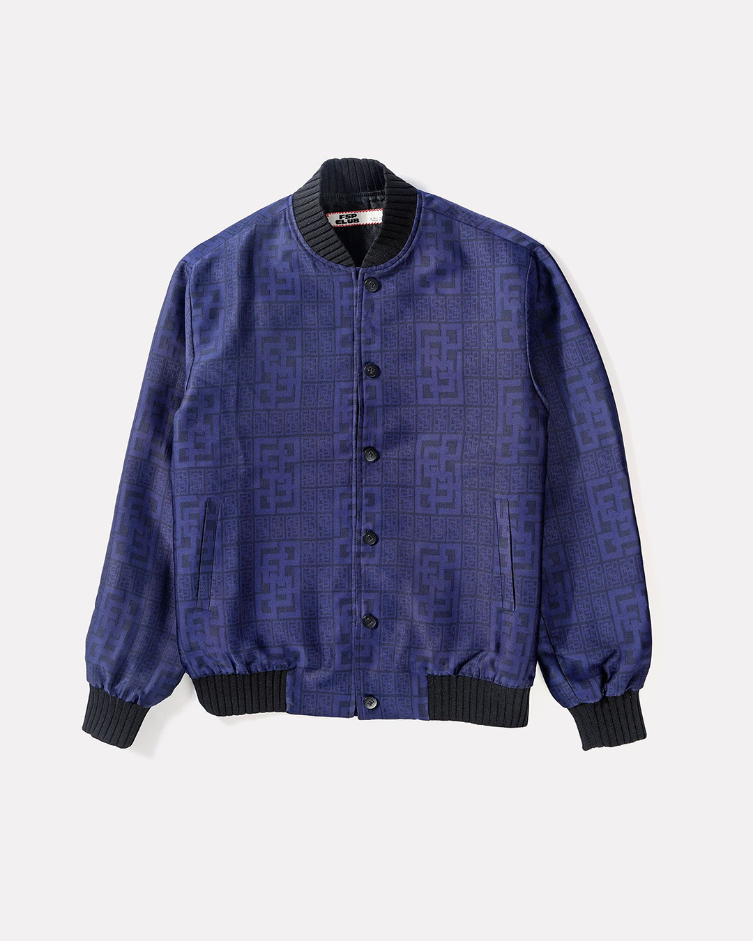 Blue colour textured designer bomber jackets for men
