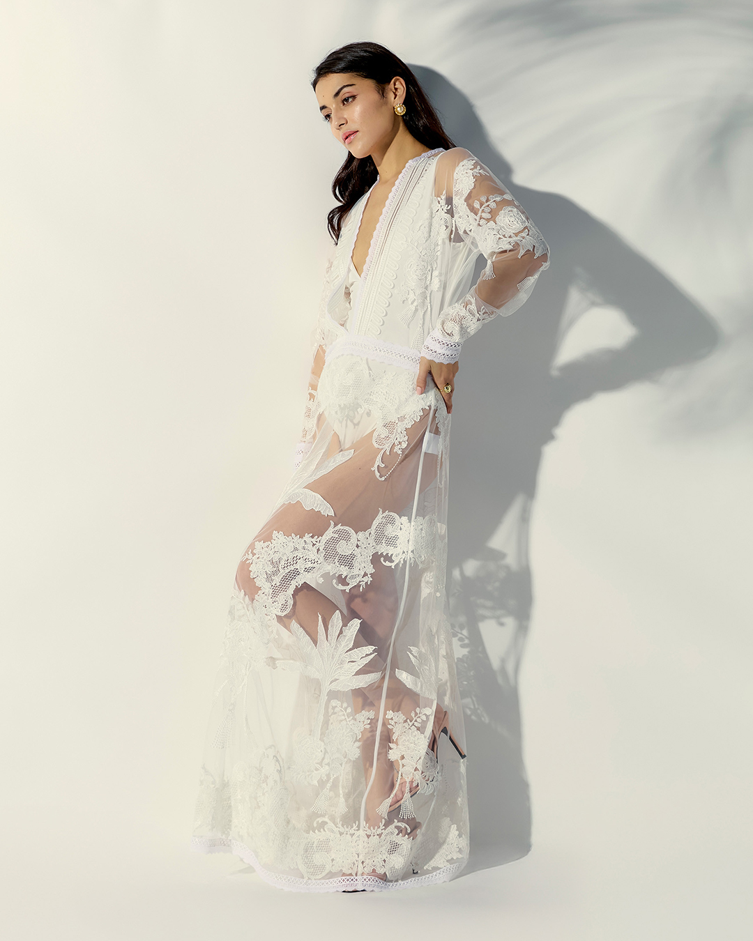 long printed dress