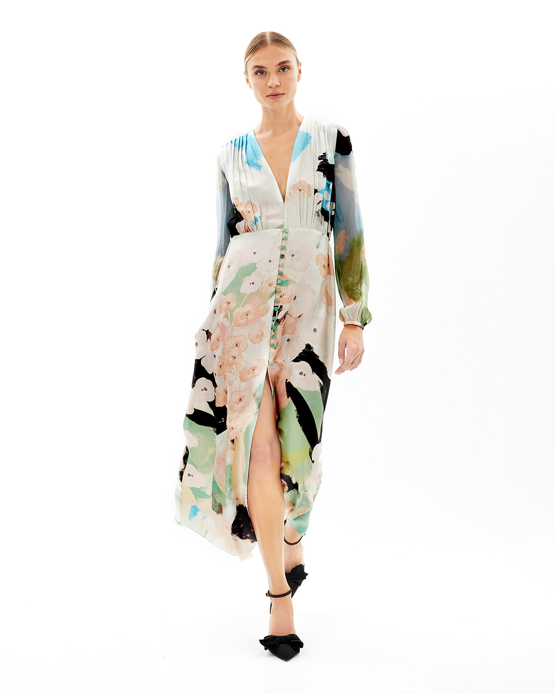 DESIGNER FLORAL DRESS
