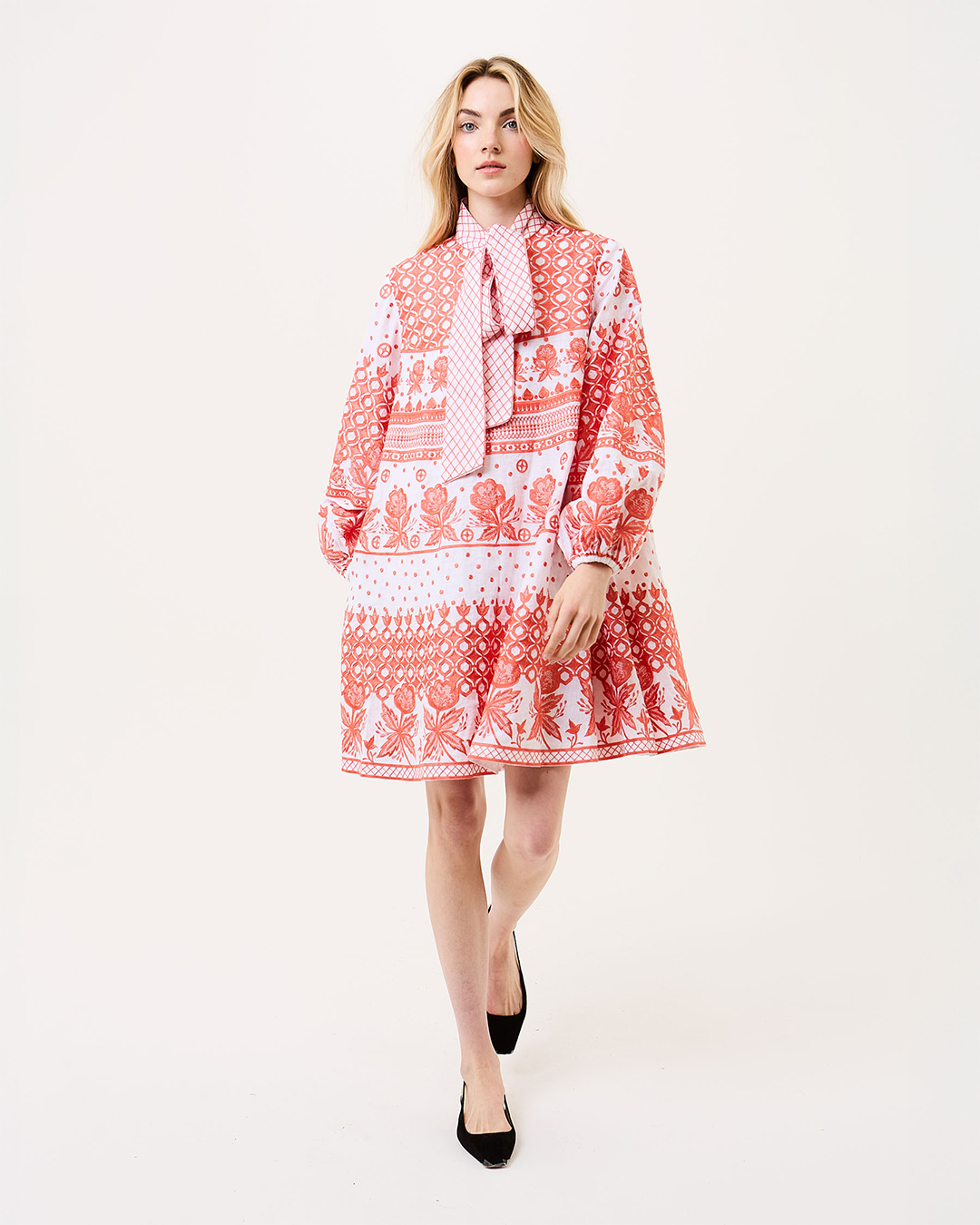 NEON FLARE TENT DRESS