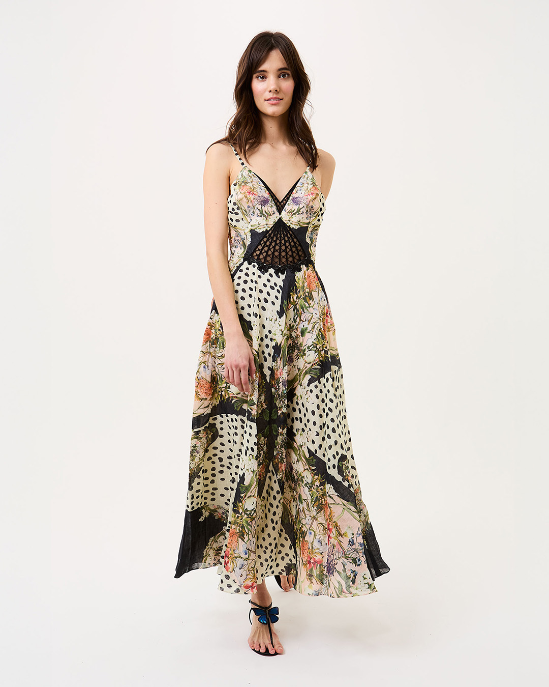 RETRO FLORA SLIP DRESS