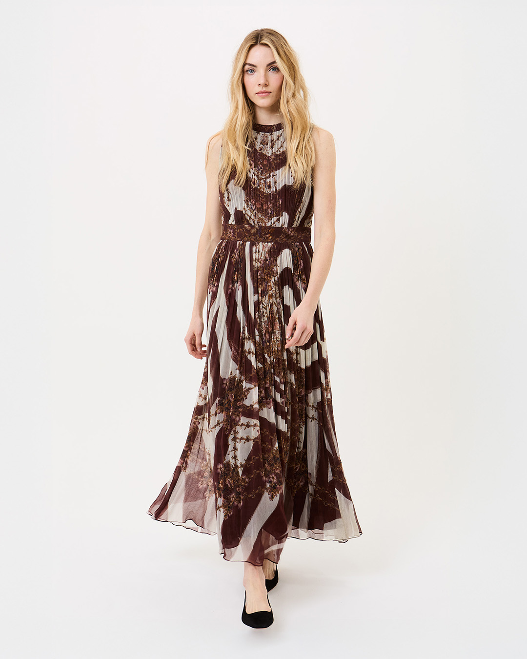 UMBER LATTE LONG DRESS